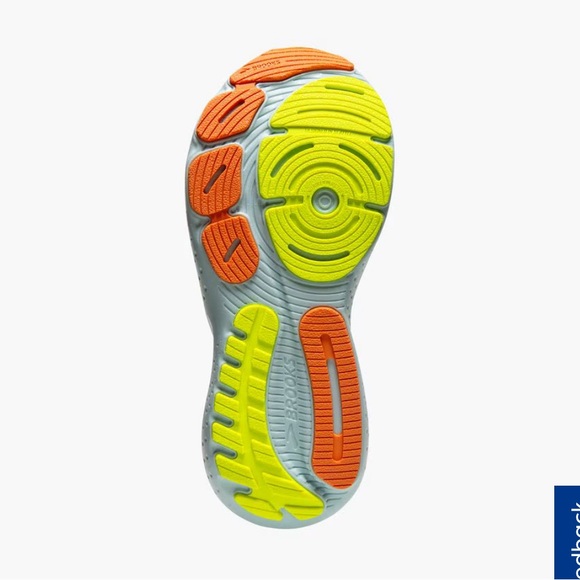 Brooks Women's Sneakers in Cream and Light Blue - Picture 6 of 14